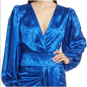 Ronny Kobo Eugenia Wrap Effect Satin Jacquard Top - NWT